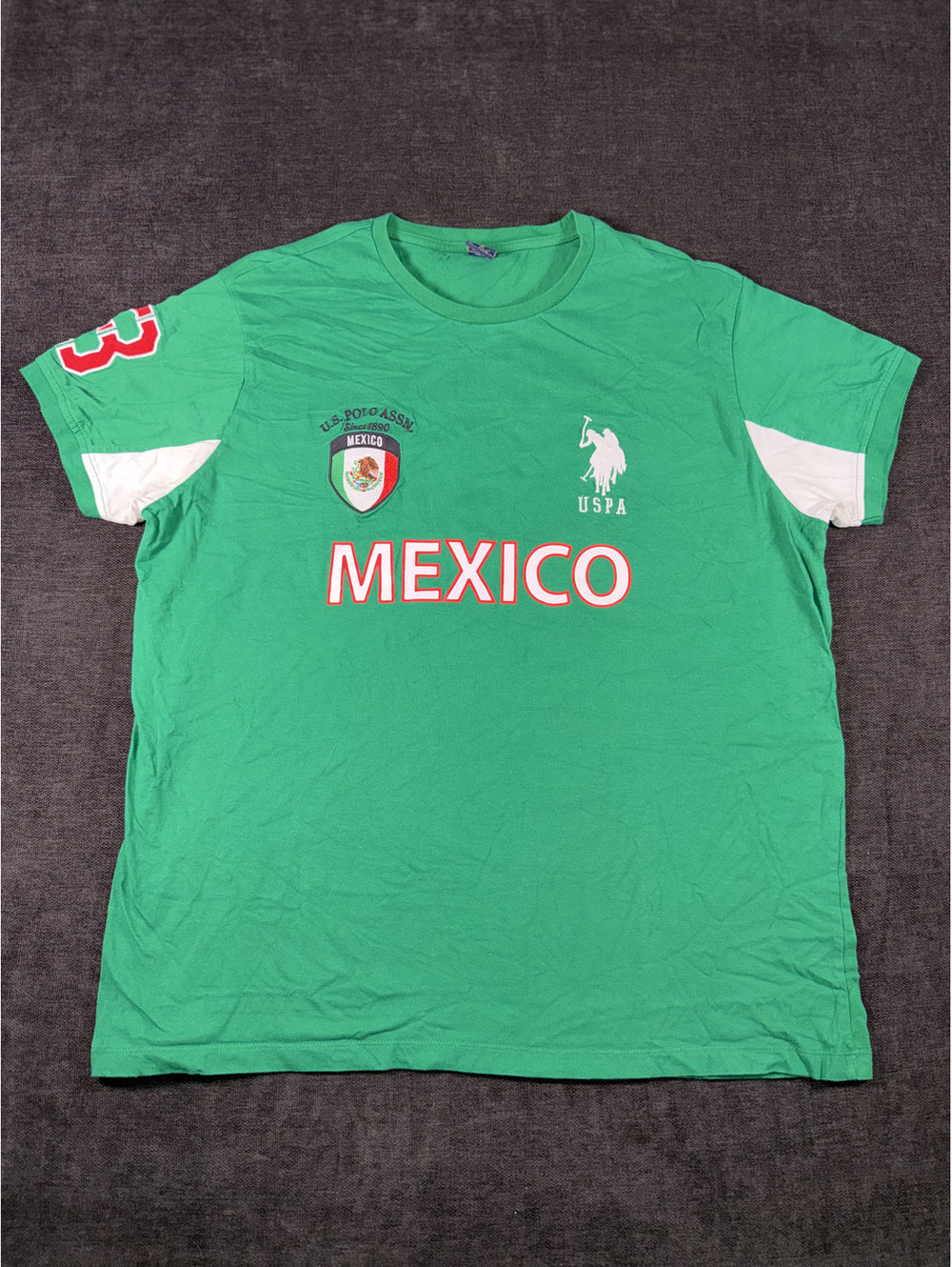 U.S. Polo Assn. Mexico Green Graphic T-Shirt XL